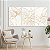 Quadros Decorativos Trio em Canvas Composição Floral com Traços Dourados - Imagem 5