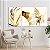 Quadros Decorativos Trio em Canvas Composição Folhagem Cores Claras - Imagem 1