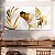 Quadros Decorativos Trio em Canvas Composição Folhagem Cores Claras - Imagem 4