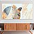 Quadros Decorativos Trio em Canvas Composição Folhas Brancas Douradas e Azuis - Imagem 5