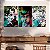 Quadros Decorativos Trio em Canvas Composição Abstrata Street Art - Imagem 5