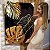 Quadro Decorativo Canvas Composição Folhas Brancas e Douradas Costela de Adão Vertical - Imagem 5