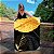 Quadro Decorativo Canvas Folhas Pretas e Douradas Golden Vertical - Imagem 6