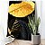 Quadro Decorativo Canvas Folhas Pretas e Douradas Golden Vertical - Imagem 2