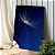 Quadro Decorativo Canvas Floral Dente de Leão Fundo Azul Vertical - Imagem 1