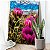 Quadro Decorativo Canvas Floral Cactos com Flor Rosa Vertical - Imagem 1