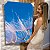 Quadro Decorativo Canvas Floral Dentes de Leão em Fundo Azul - Imagem 5