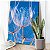 Quadro Decorativo Canvas Floral Dentes de Leão em Fundo Azul - Imagem 1