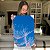 Quadro Decorativo Canvas Floral Dentes de Leão em Fundo Azul - Imagem 4