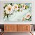 Quadro Decorativo Canvas Floral Ramo de Flores Brancas Horizontal - Imagem 1