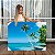 Quadro Decorativo Canvas Paisagem Litoral Oceano Praia com Coqueiros Horizontal - Imagem 1