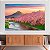 Quadro Decorativo Canvas Paisagem Monte Fuji Árvores Flor de Cerejeira Sakura Horizontal - Imagem 4