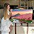 Quadro Decorativo Canvas Paisagem Monte Fuji Árvores Flor de Cerejeira Sakura Horizontal - Imagem 7