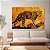 Quadro Decorativo Canvas Animais Onça Pintada em Tronco Horizontal - Imagem 3