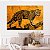 Quadro Decorativo Canvas Animais Onça Pintada em Tronco Horizontal - Imagem 4