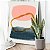 Quadro Decorativo Canvas Formas Abstratas Rosado Dourado e Azul - Imagem 2