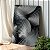 Quadro Decorativo Canvas Abstrato Padrão Espirais Prata Vertical - Imagem 1