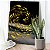 Quadro Decorativo Flutuante Abstrato Estilo Nórdico com Peixes Dourados em Círculo Vertical - Imagem 3