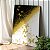 Quadro Decorativo Canvas Abstrato Com Borboletas Douradas e Fundo Preto e Branco Vertical - Imagem 3