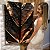 Quadro Decorativo Canvas Abstrato Padrão Dourado com Gotas D'água Vertical - Imagem 6