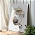 Quadro Decorativo Canvas Formas Abstratas Cinza Linhas Dourada e Preta Vertical - Imagem 2