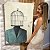 Quadro Decorativo Canvas Surrealismo Homem com Gaiola na Cabeça Liberdade Vertical - Imagem 6