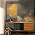Quadro Decorativo Canvas Pintura Abstrata Cores Frias Dourado e Pontos Luminosos Vertical - Imagem 2