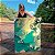 Quadro Decorativo Canvas Pintura Abstrata Cores Frias Verde Água Vertical - Imagem 6