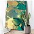 Quadro Decorativo Canvas Pintura Abstrata Cores Frias Vertical - Imagem 1