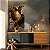 Quadro Decorativo Canvas Pintura Abstrata Tons Terrosos Fortes Vertical - Imagem 2