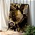 Quadro Decorativo Canvas Pintura Abstrata Tons Terrosos Fortes Vertical - Imagem 1
