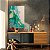 Quadro Decorativo Canvas Pintura Abstrata Cores Frias Suaves Vertical - Imagem 3