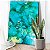 Quadro Decorativo Canvas Pintura Abstrata Cores Frias Suaves Vertical - Imagem 2