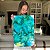 Quadro Decorativo Canvas Pintura Abstrata Cores Frias Suaves Vertical - Imagem 4