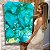 Quadro Decorativo Canvas Pintura Abstrata Cores Frias Suaves Vertical - Imagem 5