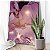 Quadro Decorativo Canvas Pintura Abstrata Tons de Roxo com Pontos Luminosos Vertical - Imagem 2