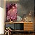 Quadro Decorativo Canvas Pintura Abstrata Tons de Roxo com Pontos Luminosos Vertical - Imagem 2