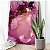 Quadro Decorativo Canvas Pintura Abstrata Tons de Roxo com Pontos Luminosos Vertical - Imagem 3