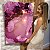 Quadro Decorativo Canvas Pintura Abstrata Tons de Roxo com Pontos Luminosos Vertical - Imagem 5