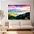 Quadro Decorativo Canvas Paisagem Colorida Campo Horizonte Céu Várias Cores Horizontal - Imagem 2