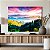 Quadro Decorativo Canvas Paisagem Colorida Campo Horizonte Céu Várias Cores Horizontal - Imagem 3