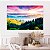 Quadro Decorativo Canvas Paisagem Colorida Campo Horizonte Céu Várias Cores Horizontal - Imagem 5
