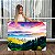 Quadro Decorativo Canvas Paisagem Colorida Campo Horizonte Céu Várias Cores Horizontal - Imagem 1