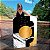 Quadro Decorativo Canvas Formas Abstratas Preto Branco e Dourado Vertical - Imagem 6
