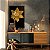 Quadro Decorativo Canvas Floral Flor de Narciso Dourada Golden Vertical - Imagem 3