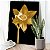 Quadro Decorativo Canvas Floral Flor de Narciso Dourada Golden Vertical - Imagem 4
