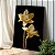 Quadro Decorativo Canvas Par de Flores de Narciso Douradas Golden Vertical - Imagem 3