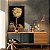 Quadro Decorativo Canvas Floral Rosa Dourada Golden Vertical - Imagem 2