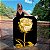Quadro Decorativo Canvas Floral Rosa Dourada Golden Vertical - Imagem 1