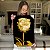 Quadro Decorativo Canvas Floral Rosa Dourada Golden Vertical - Imagem 5
